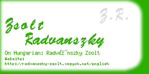 zsolt radvanszky business card